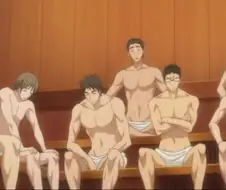 사우나를 즐기는 남자들