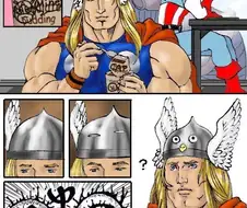 토르 투구가 살아나는 만화