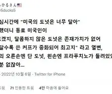 미국인:도넛이 달콤하지 않으면 그건 도넛이 아냐