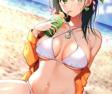 작가 자신도 거유 미녀인 작가의 그림들