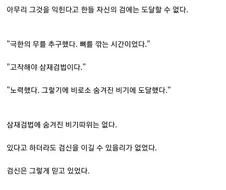 검신, 너를 이기려고 삼재검법을 익혔다.