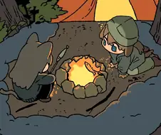 [트릭컬] 캠핑 체험 해보는 코미와 빠다