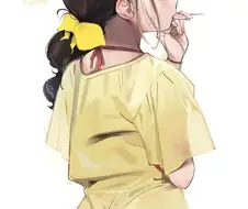 후방) 사탕 먹는 어린이