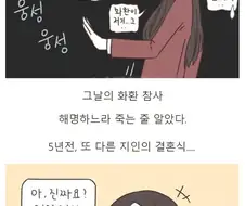 이혼전문변호사가 친구결혼식 참석하는 만화