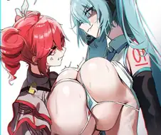 후방) 거유 미쿠 vs 거유 테토.manga
