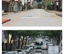 AI로 만든 불법주차 없는 한국 거리