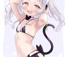 후방) 버튜버) 마이크로 비키니 메이드 시온.manga