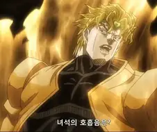 죠죠) 디오가 방심해서 졌다하면 굉장히 억울할 이유