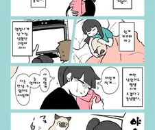 고양이가 17살에 죽은 만화