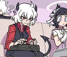 헬테이커 팬 만화) 대학원생 데리러 온 교수님