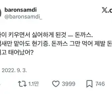돈까스 그만 먹어 제발 돈까스 먹으려고 태어났어?