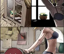 용병이 출근준비 하는 만화