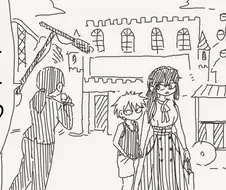 모자관계로 보이는 커플.manga