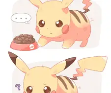 포켓몬)경계심 많은 피카츄 만화.manwha
