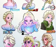 인기 만화 그림체별 캐릭터