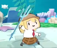 버튜버)삼지 창 든 아메