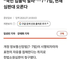 77법이 헌법 재판소 심판대에 오르게됨