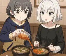 뱅드림)"옭! 라..라나쨩... 이렇게 먹으면 더 맛있어...! ㅎㅎ"