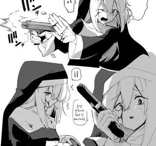 자신의 죄를 사하여 달라는 수녀 만화