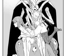 체인소맨) 어둠의 악마에게 붙잡힌 마키마.manga