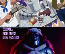 원피스)와포르 애니vs실사