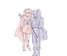 야샤히메) 키작은 모로하를 챙겨주는 만화