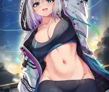 블루아카) 라이딩후 땀흘리는 시로코