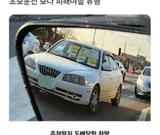 운전중 모두를 긴장하게 만드는 차