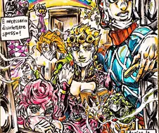 죠죠)코로나 헤이즈에 대비하는 이탈리아인들