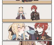 [원신] 진단장 술깨워주는 다이루크.manhwa