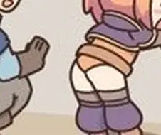 프리코네) 미소기 스팽킹 하는 만화