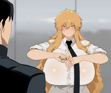 [체인소맨] 으로 변신하려고 하는 여자 덴지.jpg