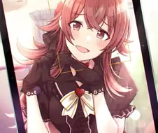 @) 프로듀서에게 하트 날려주는 카호.manga