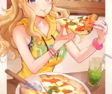 @) 피자 먹는 유이.manga