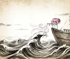 파도를 잠재우는 도로롱