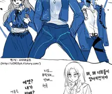 @) 타쿠미에게 양아치 수업받는 중2병돌들 만화