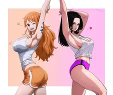 원피스)돌핀팬츠 나미&핸콕