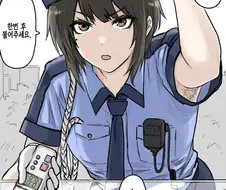 음주단속을 하는 여경.manhwa