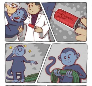 원숭이가 지혜로워지면 생기는 일.Manwha