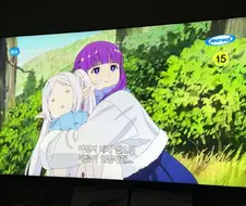 프리렌)파티에 합류하려는 메토데를 경계하는 페른