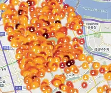 강남에 졸부들 많다는게 확 체감되는 지도