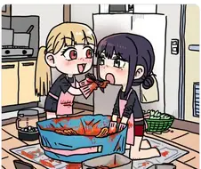 초카구야) 이로하랑 카구야 둘이서 김치 담그는 팬아트.jpg
