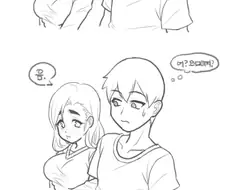 여자친구 엉덩이 만지는 만화 ^,^