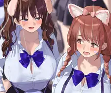 [2d] 놀이동산에서 즐거운 여학생쟝들