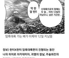 헌터x헌터 연재 재개 후 놀라운 점