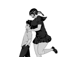 거구의 소꿉친구 여자애를 둔 Manhwa.