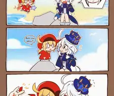 원신) 푸리나 위로해주는 클레.manhwa