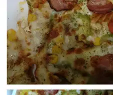 페퍼로니 대신 분홍소세지 사용한 피자가게