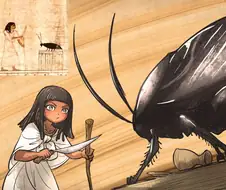 고대로부터 이어진 위협과 싸우는 전사의 모습을 담은 벽화