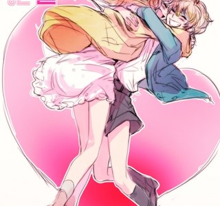 점심에 보는 여자아이끼리 사탕주는 manga